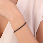14K Gold 2.00 Carat Statement Collection Black Diamond Tennis Bracelet