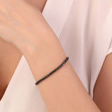 14K Gold 2.00 Carat Statement Collection Black Diamond Tennis Bracelet
