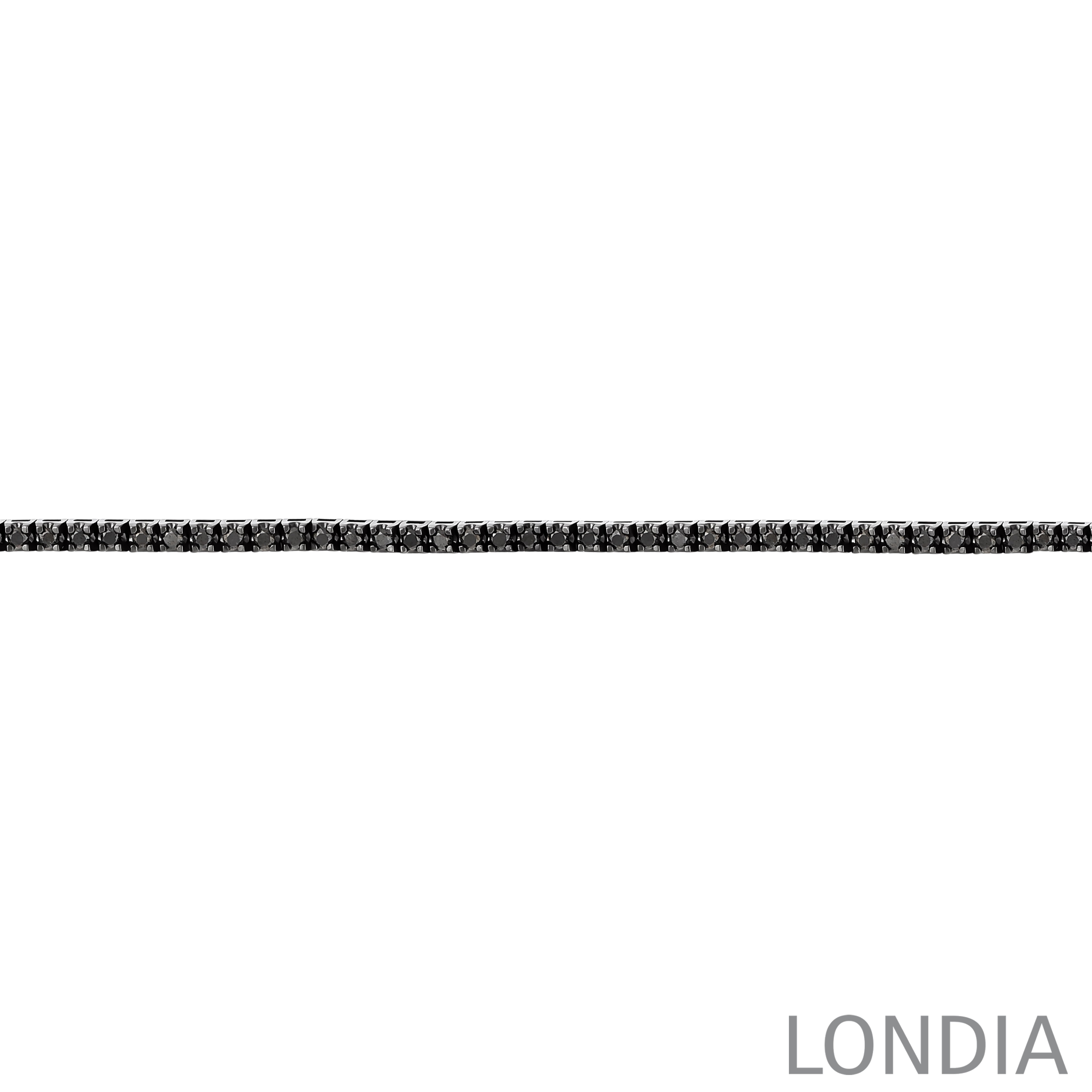 14K Gold 2.00 Carat Statement Collection Black Diamond Tennis Bracelet