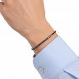 14K Gold 3.10 Carat Clair Collection Black Diamond Men’s Bracelet