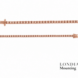1,50 Mm 0,95 Ct. Mounting Tennis Bracelet 14K Gold