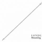 1,50 Mm 0,95 Ct. Mounting Tennis Bracelet 14K Gold