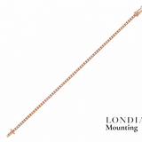 1,50 Mm 0,95 Ct. Mounting Tennis Bracelet 14K Gold