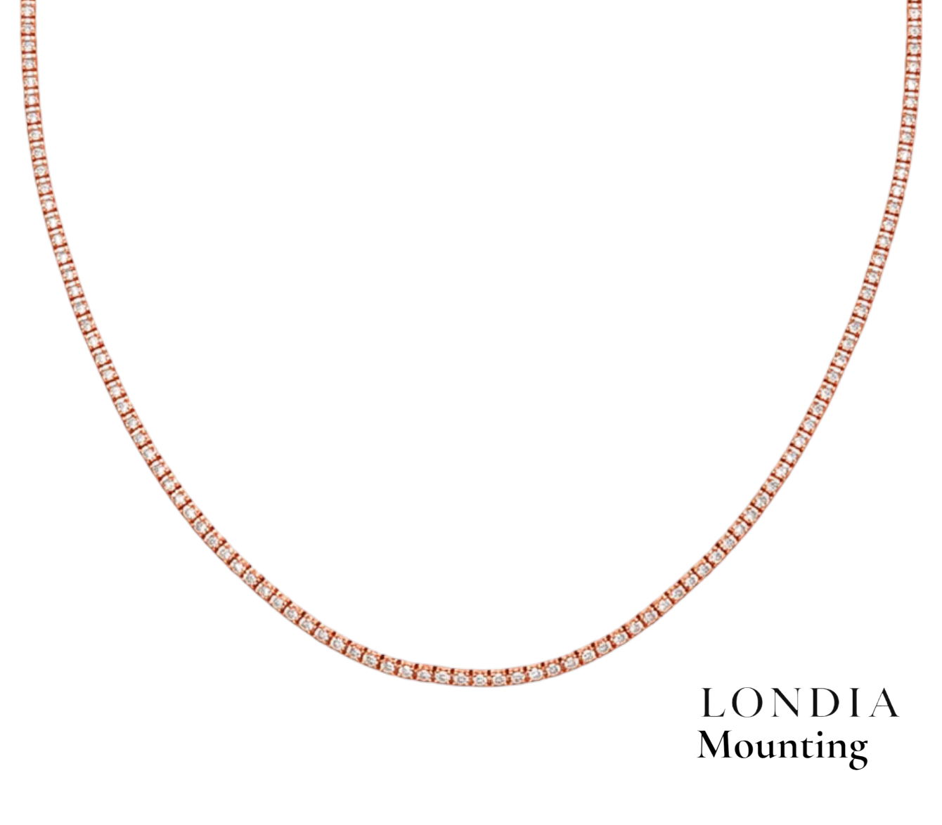 Mounting Tennis Necklace