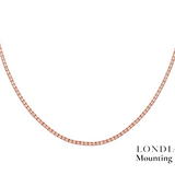 Mounting Tennis Necklace