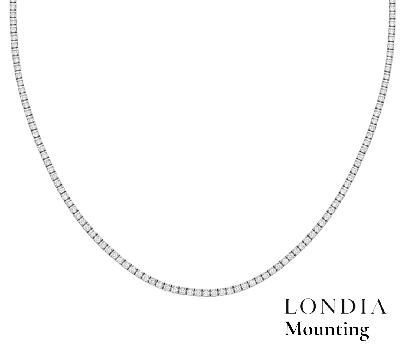 Mounting Tennis Necklace