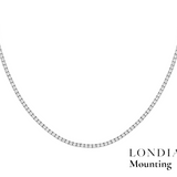 Mounting Tennis Necklace