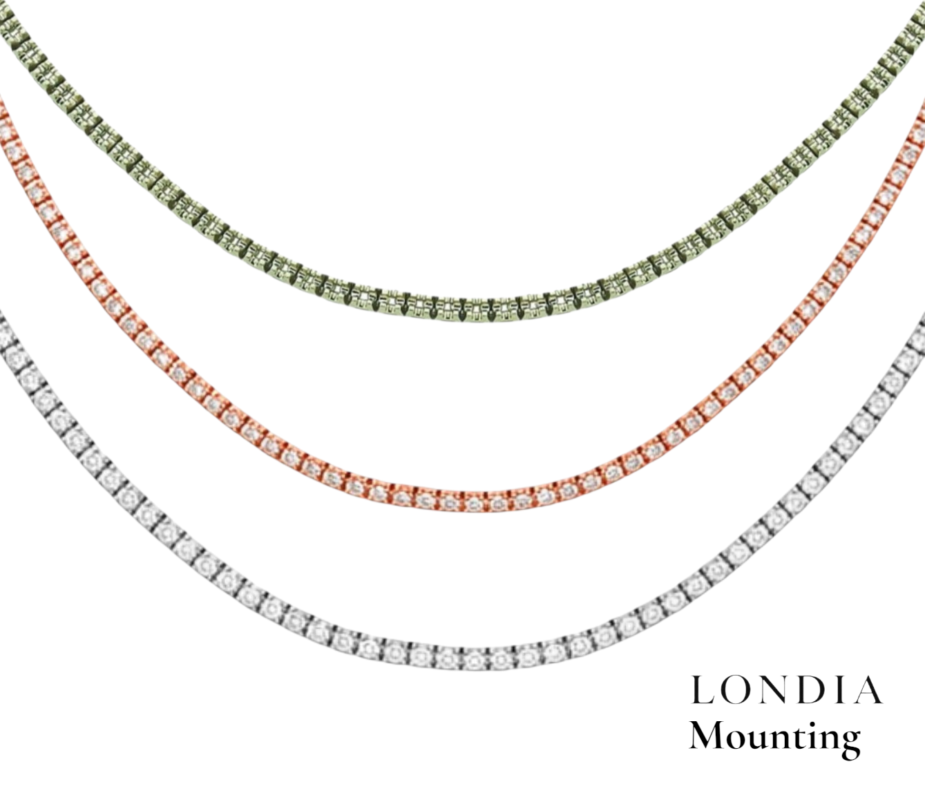 Mounting Tennis Necklace