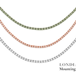 Mounting Tennis Necklace