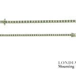 1,50 Mm 1.00 Ct. Mounting Statement Tennis Bracelet 14K Gold-2