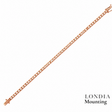 1,70 Mm 1.35 Ct. Mounting Tennis Bracelet 14K Gold