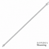 1,70 Mm 1.35 Ct. Mounting Tennis Bracelet 14K Gold
