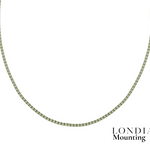 Mounting Tennis Necklace