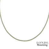 Mounting Tennis Necklace
