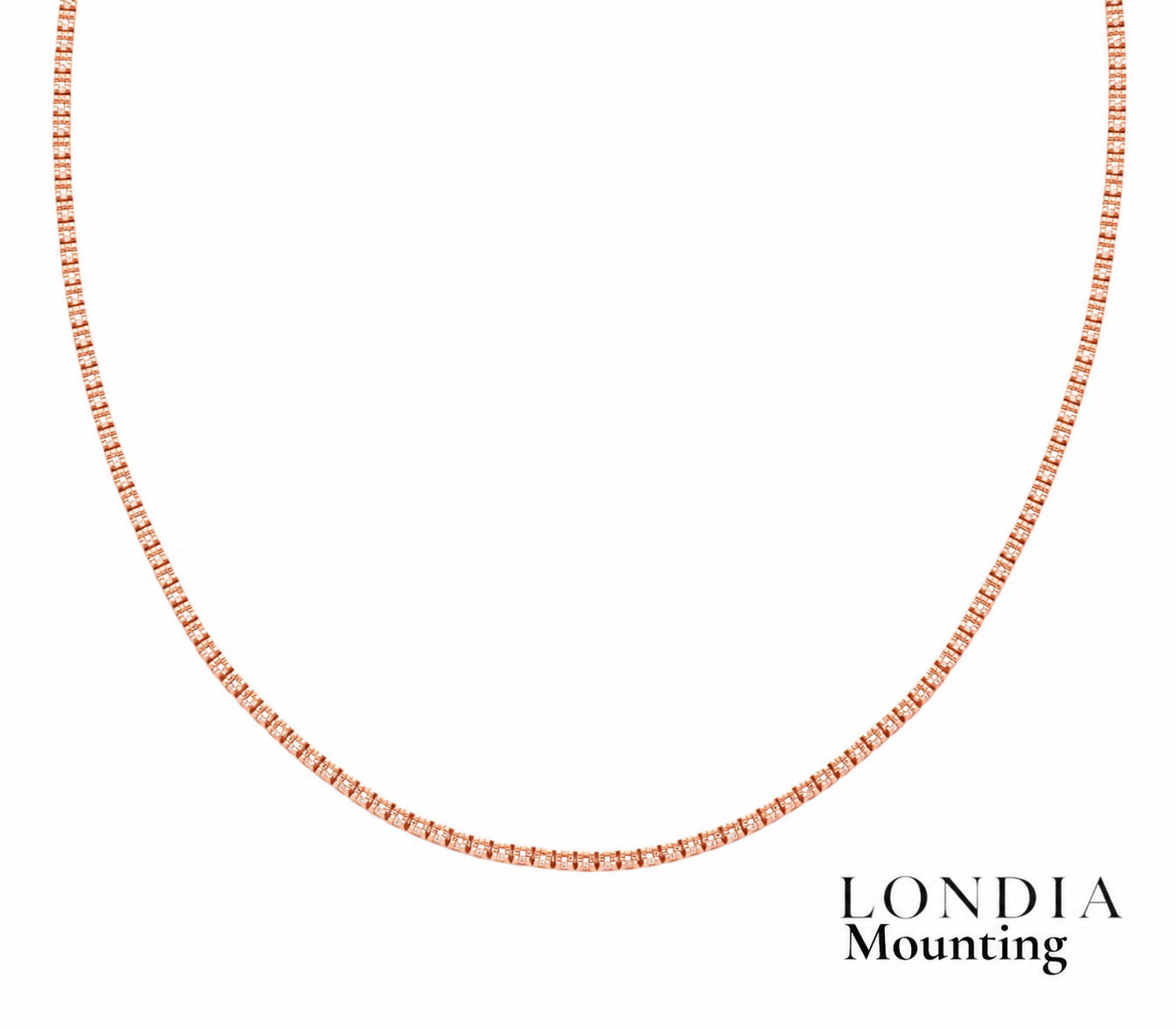 Mounting Tennis Necklace