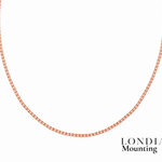 Mounting Tennis Necklace