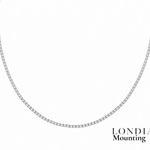 Mounting Tennis Necklace