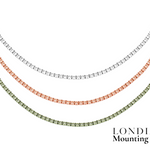 Mounting Tennis Necklace