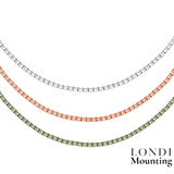 Mounting Tennis Necklace
