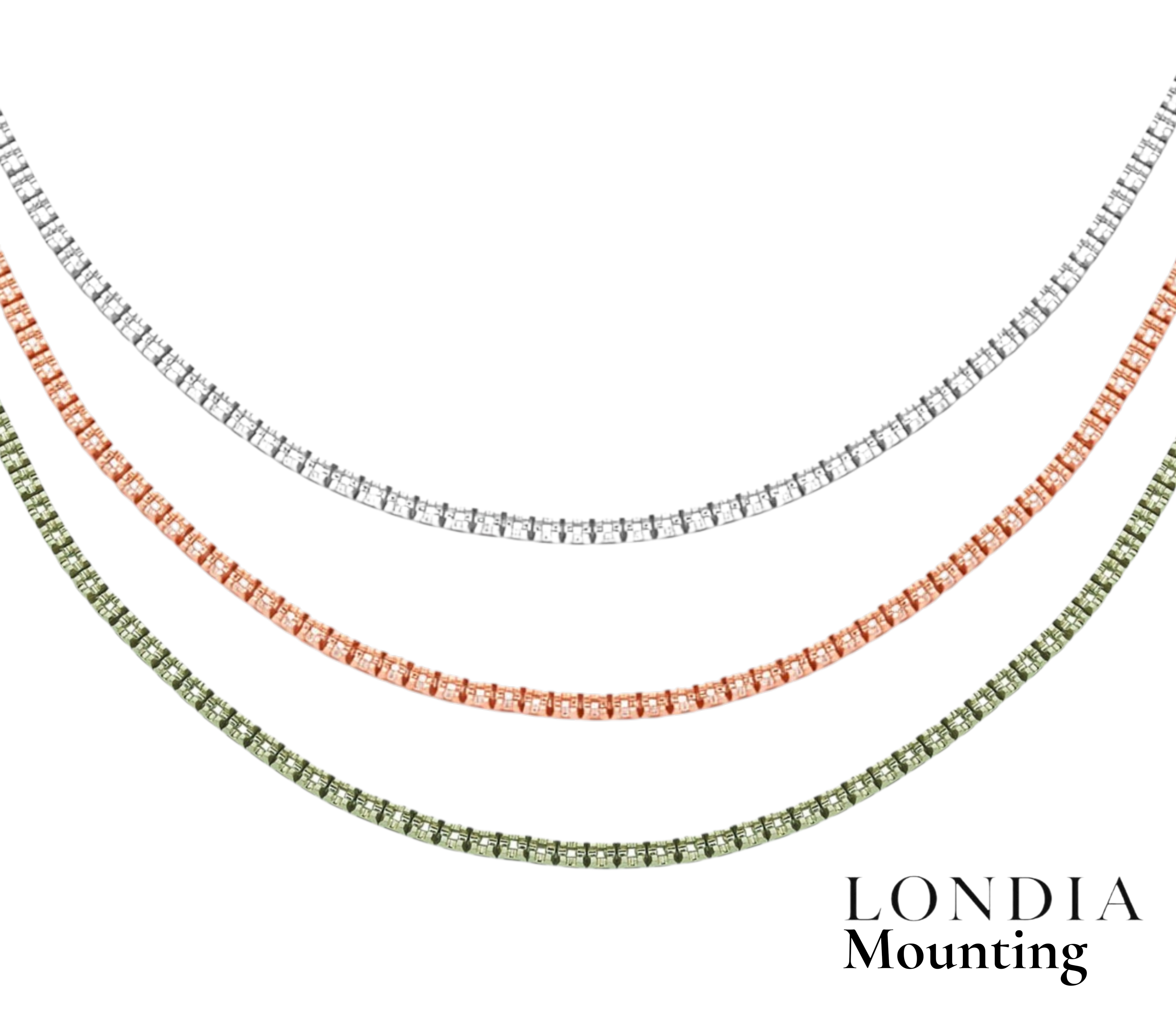 Mounting Tennis Necklace