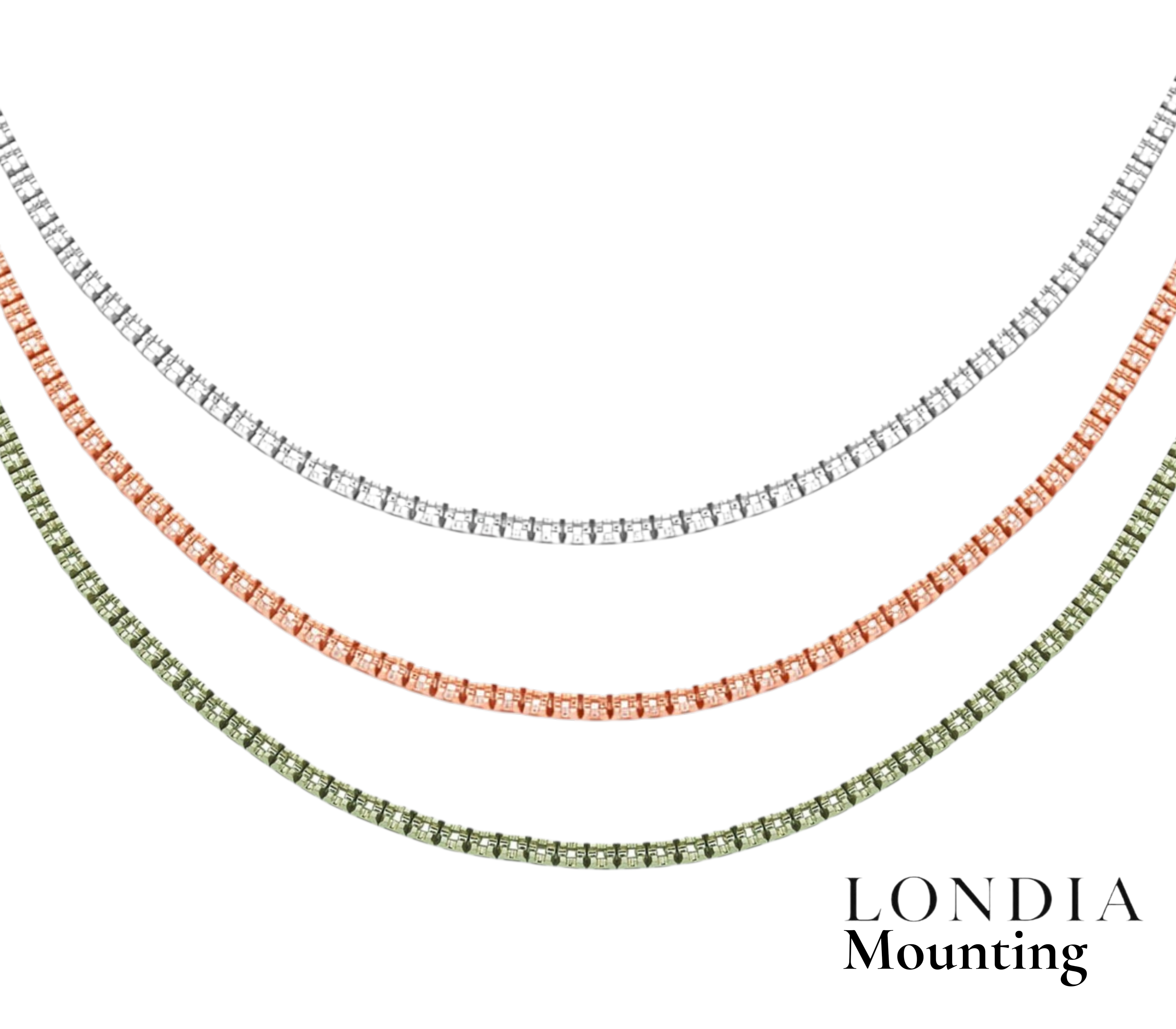 Mounting Tennis Necklace