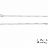 1,75 Mm 2.30 Ct. Mounting Superlight Tennis Bracelet 14K Gold