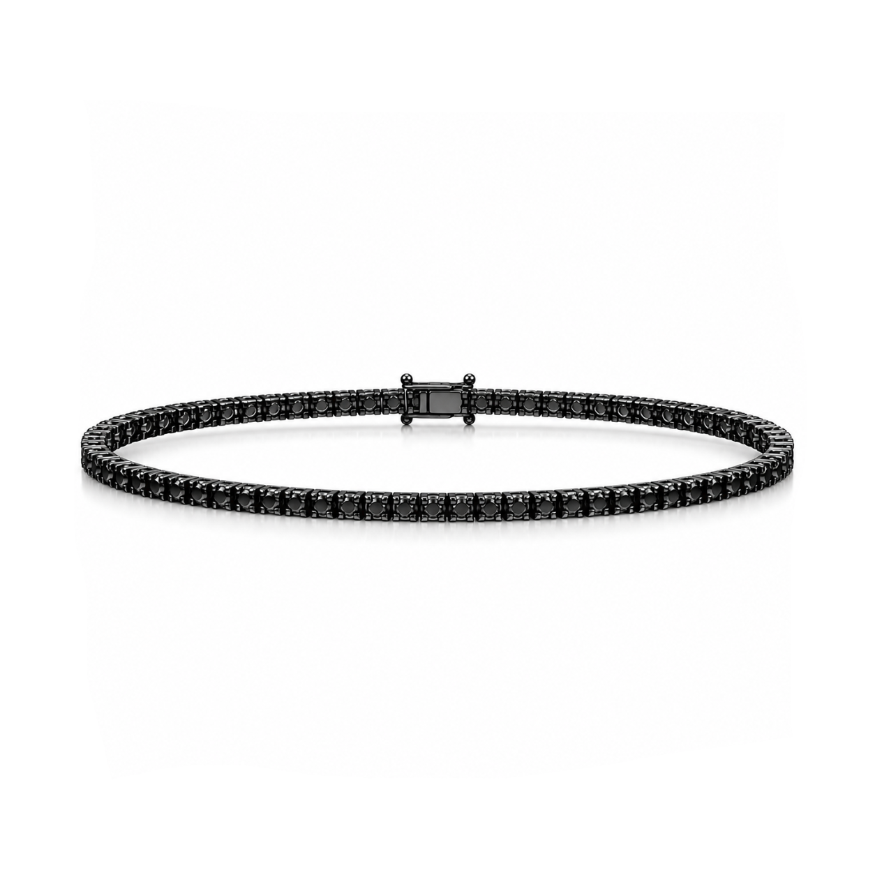 1 Carat Black Natural Diamond Clair Tennis Bracelet