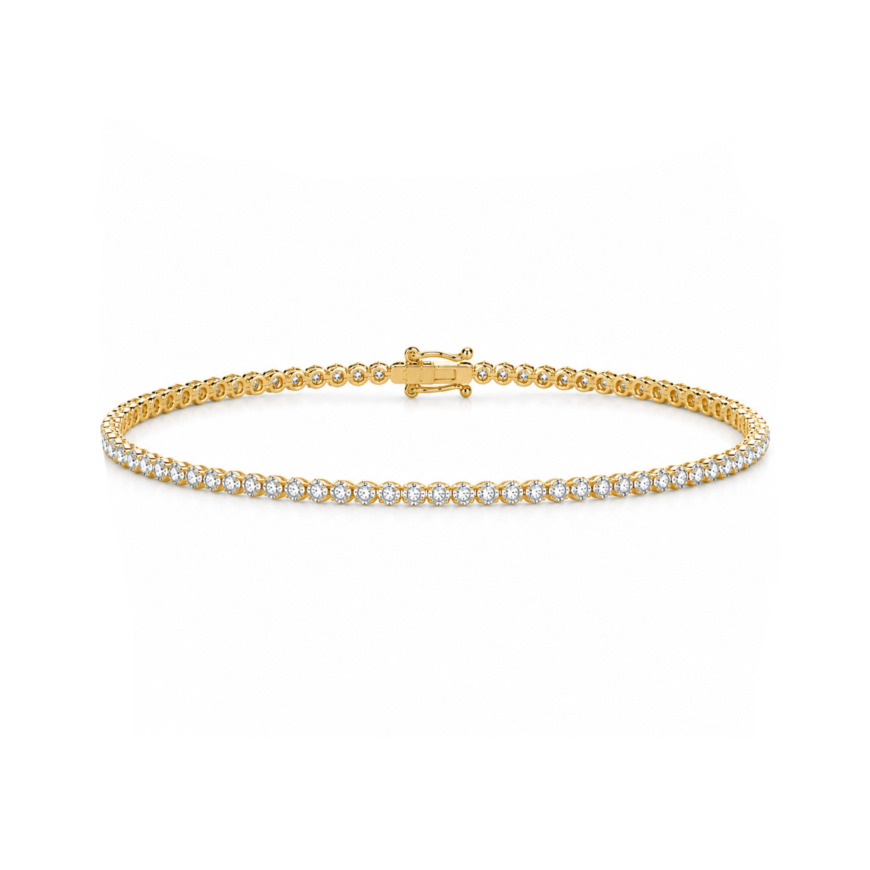 1 Carat Crown Design Natural Diamond Tennis Bracelet