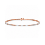 1 Carat Crown Design Natural Diamond Tennis Bracelet