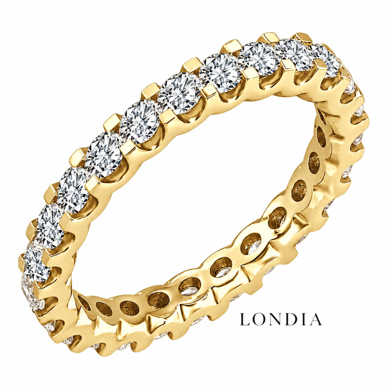 1 Carat E Color Natural Diamond Full Eternity Ring