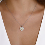 1 Carat Fancy Yellow Natural Diamond Heart Design Necklace