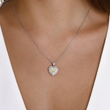 1 Carat Fancy Yellow Natural Diamond Heart Design Necklace
