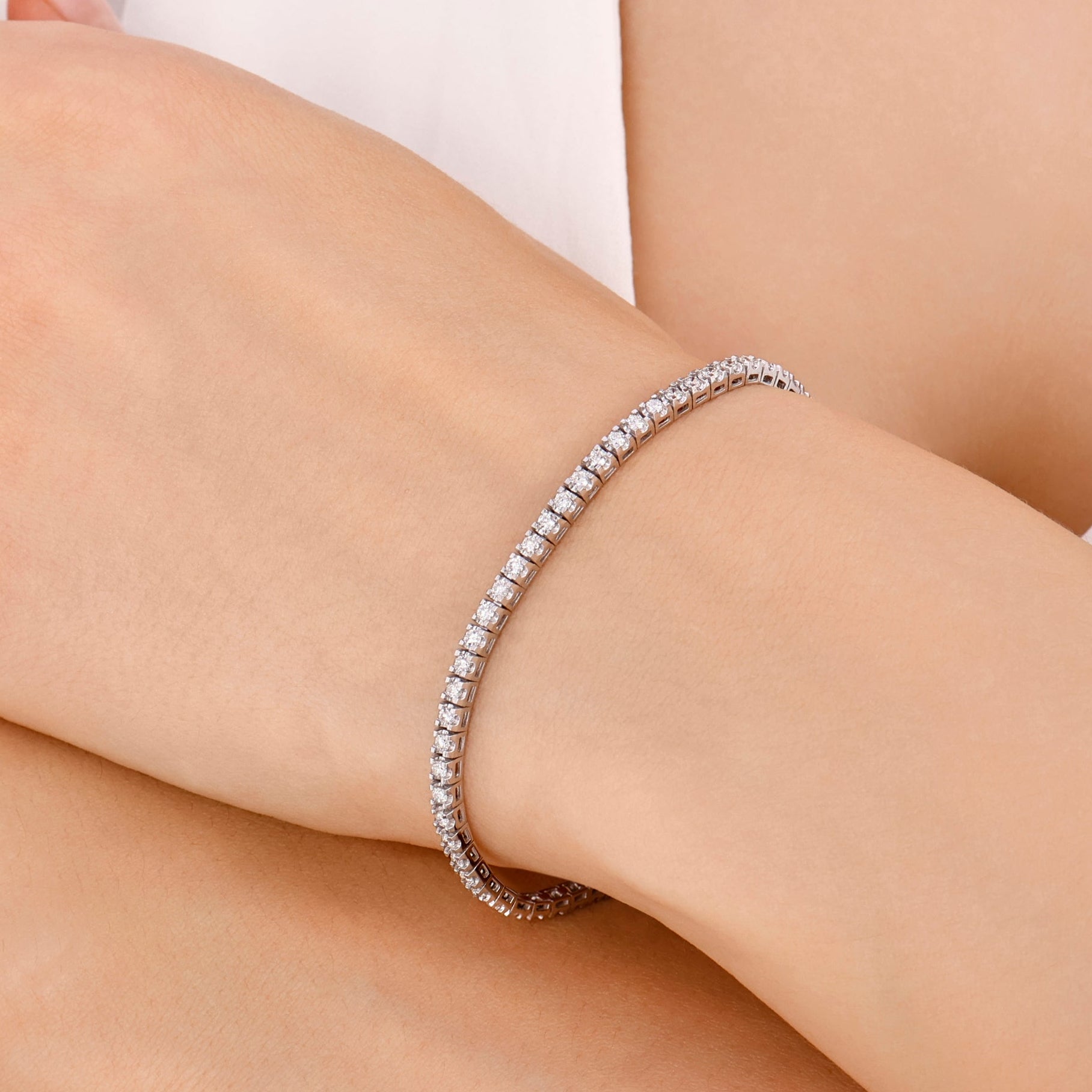 1 Carat Natural Diamond Clair Design Tennis Bracelet
