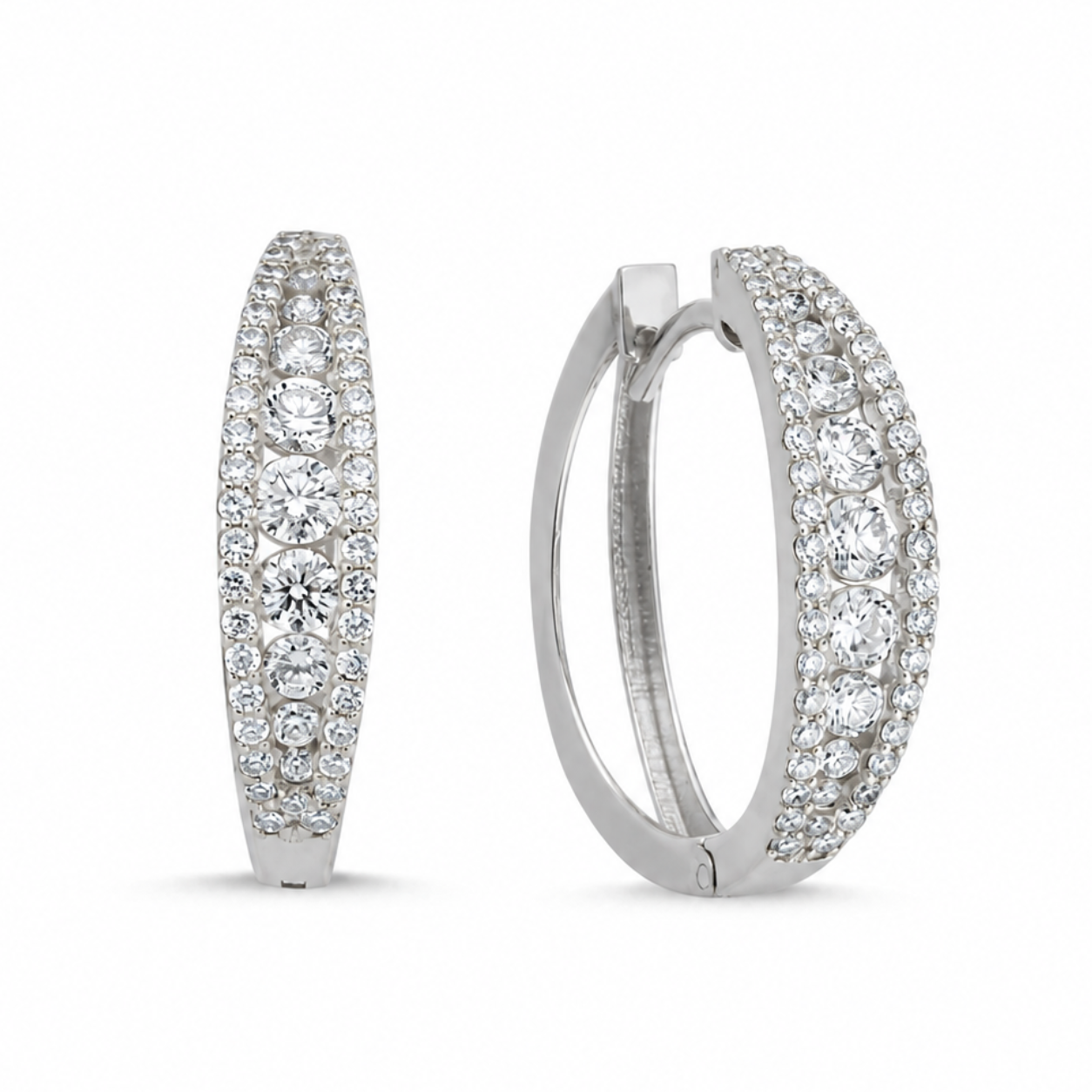 1 Carat Natural Diamond Infinity Design Earrings