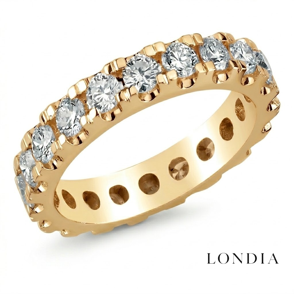 2.00 Carat Diamond Full Eternity Ring in 14K Solid Gold