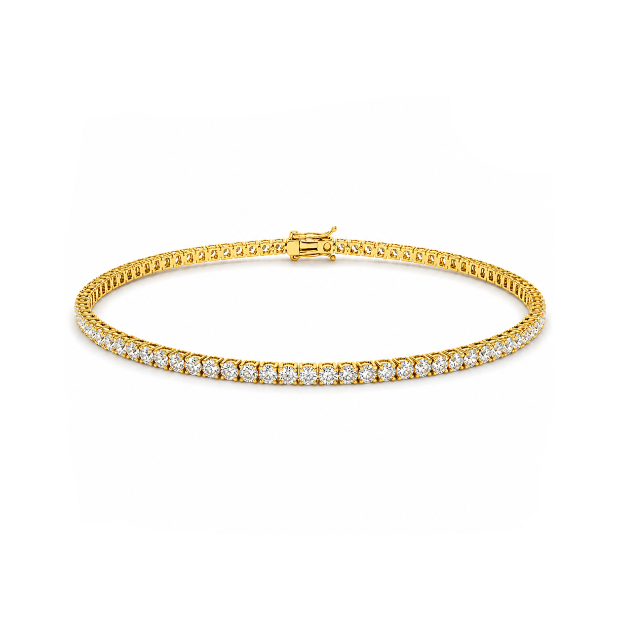 2.00 Carat Diamond Tennis Bracelet in 14K Gold