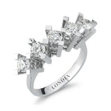 2.00 Carat Diamond “Valentine” Design Five-Stone Ring in 14K Gold