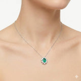 2.00 Carat Natural Diamond & Emerald Set