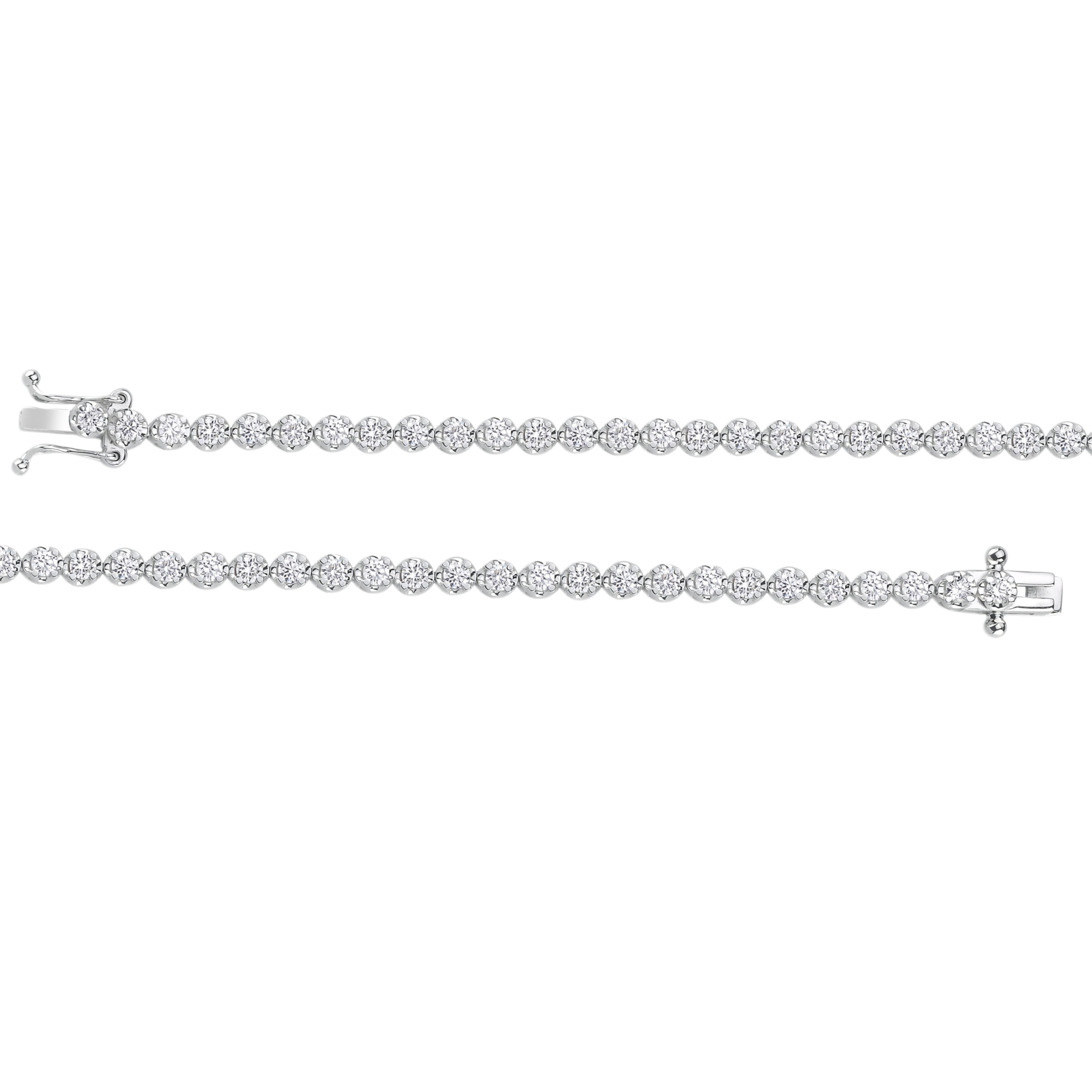 2.00 Carat Super Light Crown Bracelet in 14K Gold