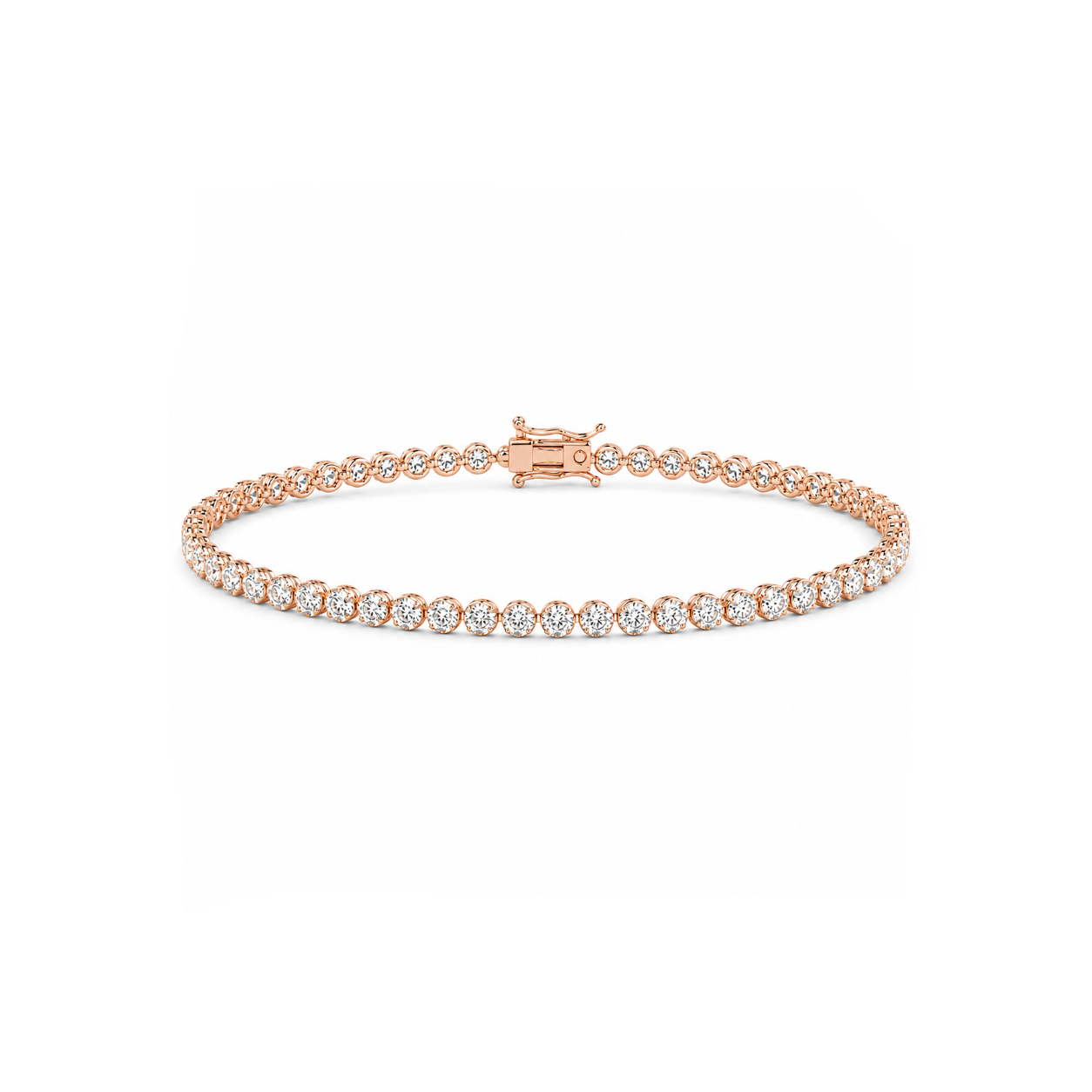 2.00 Carat Super Light Crown Bracelet in 14K Gold