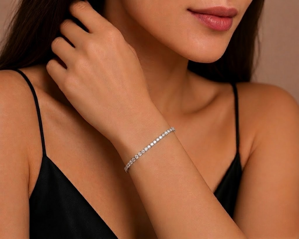 2.00 Carat Super Light Crown Bracelet in 14K Gold