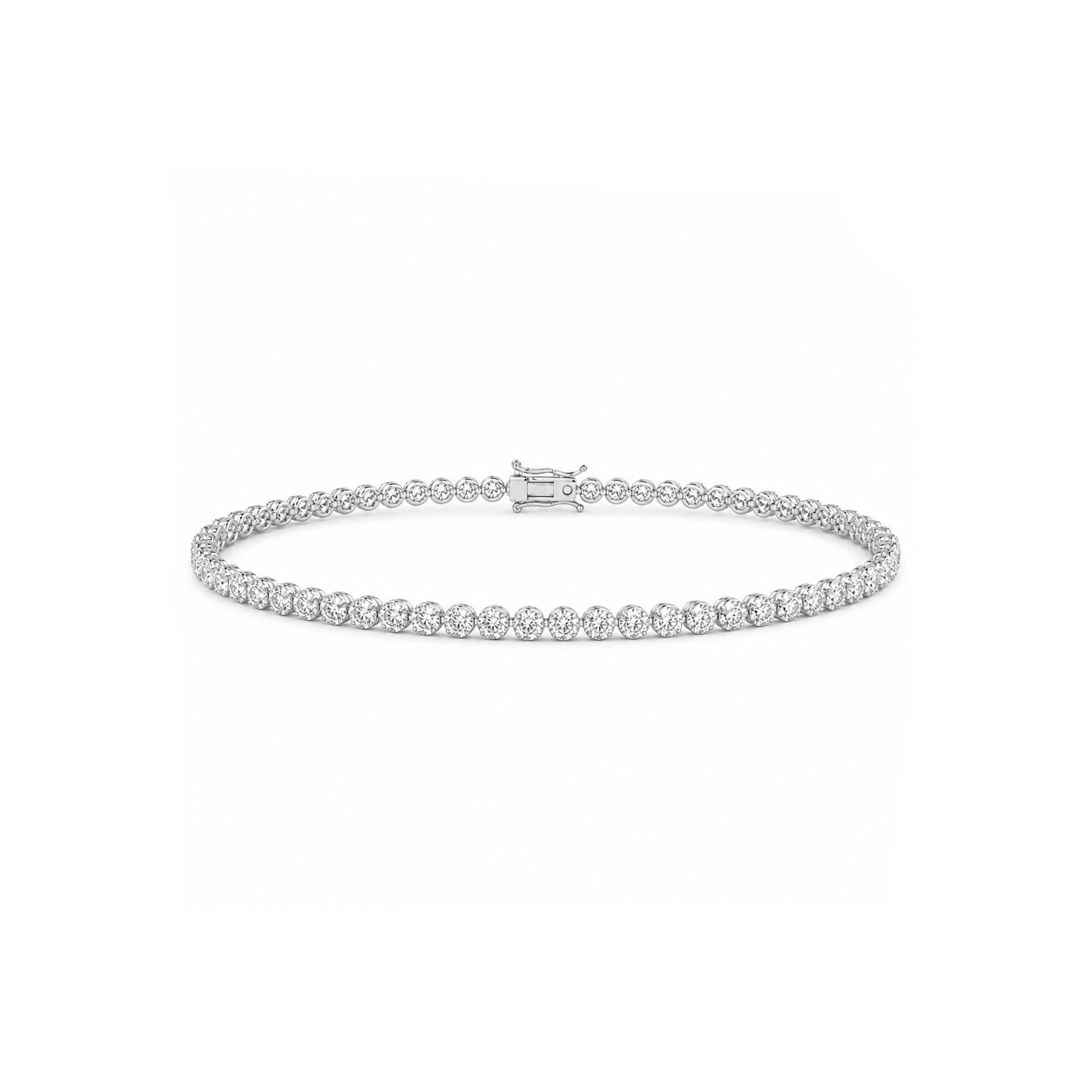 2.00 Carat Super Light Crown Bracelet in 14K Gold
