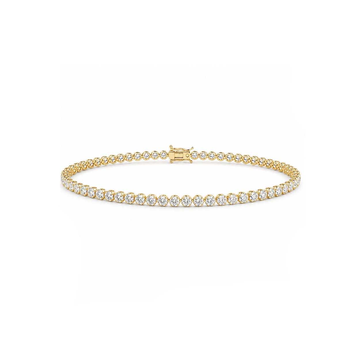 2.00 Carat Super Light Crown Bracelet in 14K Gold