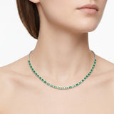 2.15 Carat Natural Diamond and 9.65 Carat Natural Emerald Necklace | LONDIA