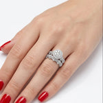 Natural Diamond Wedding Ring Set