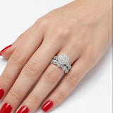 Natural Diamond Wedding Ring Set