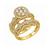 Natural Diamond Wedding Ring Set