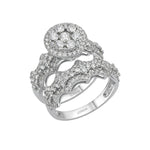 Natural Diamond Wedding Ring Set