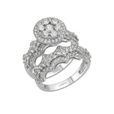 Natural Diamond Wedding Ring Set