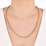 2.15 Carat Natural Diamond Eterna Design Necklace